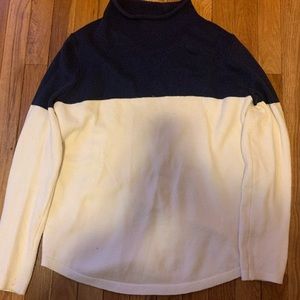 Color block Turtleneck Sweater